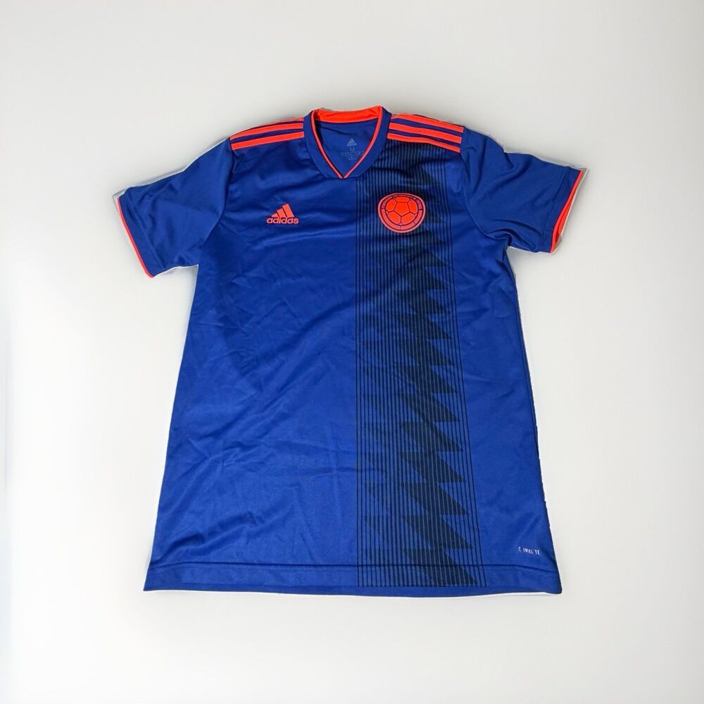 NWOT Adidas Colombia Soccer Jersey Men’s M Blue Orange Climacool FCF